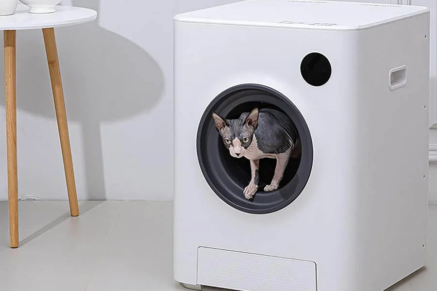 electric self cleaning litter box